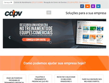Tablet Screenshot of cdpv.com.br